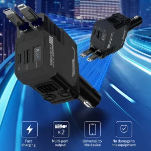 120W 4-in-1 Car Charger