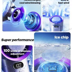 100-Speed Turbo Mini Fan